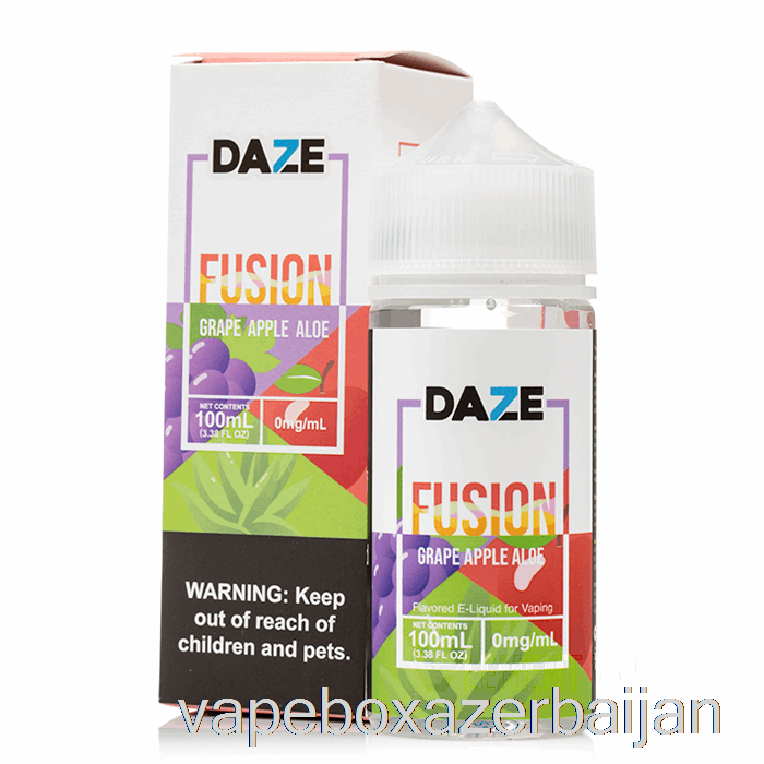 Vape Box Azerbaijan Grape Apple Aloe - 7 Daze Fusion - 100mL 6mg